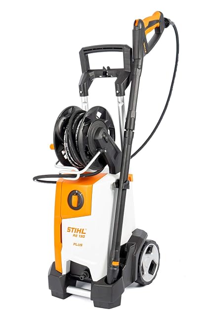 Hidrolimpiadora Stihl RE 130 PLUS con boquilla rotativa y carro integrado, fotografía de producto